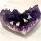 Beautiful Dark Amethyst Cluster Heart