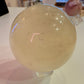 Yellow Calcite Crystal Sphere