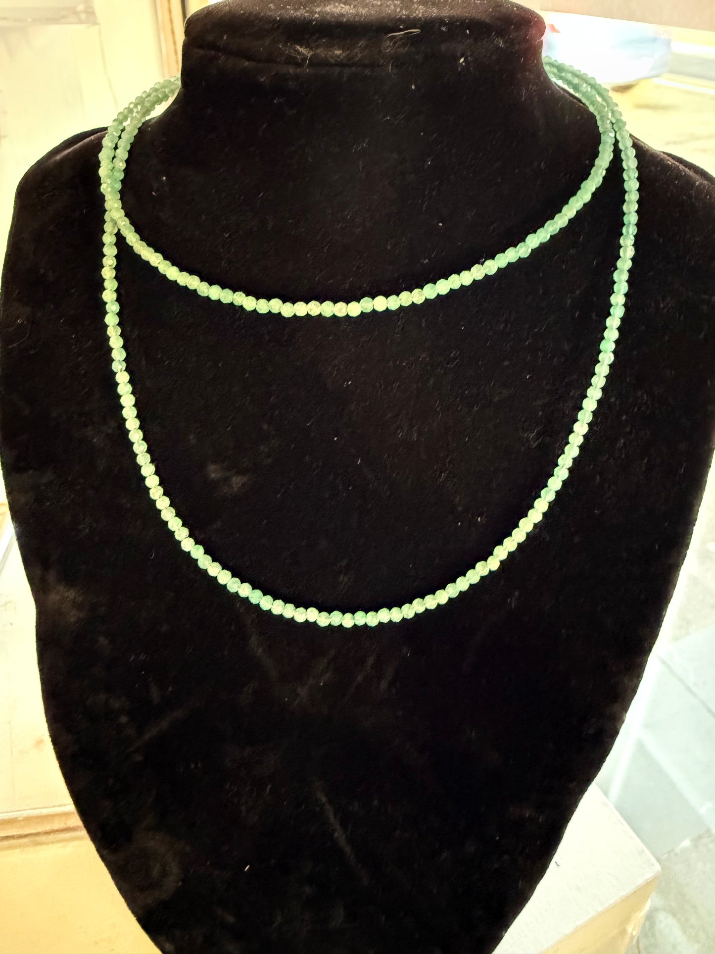 Faceted Natural Crystals Nexcklaces