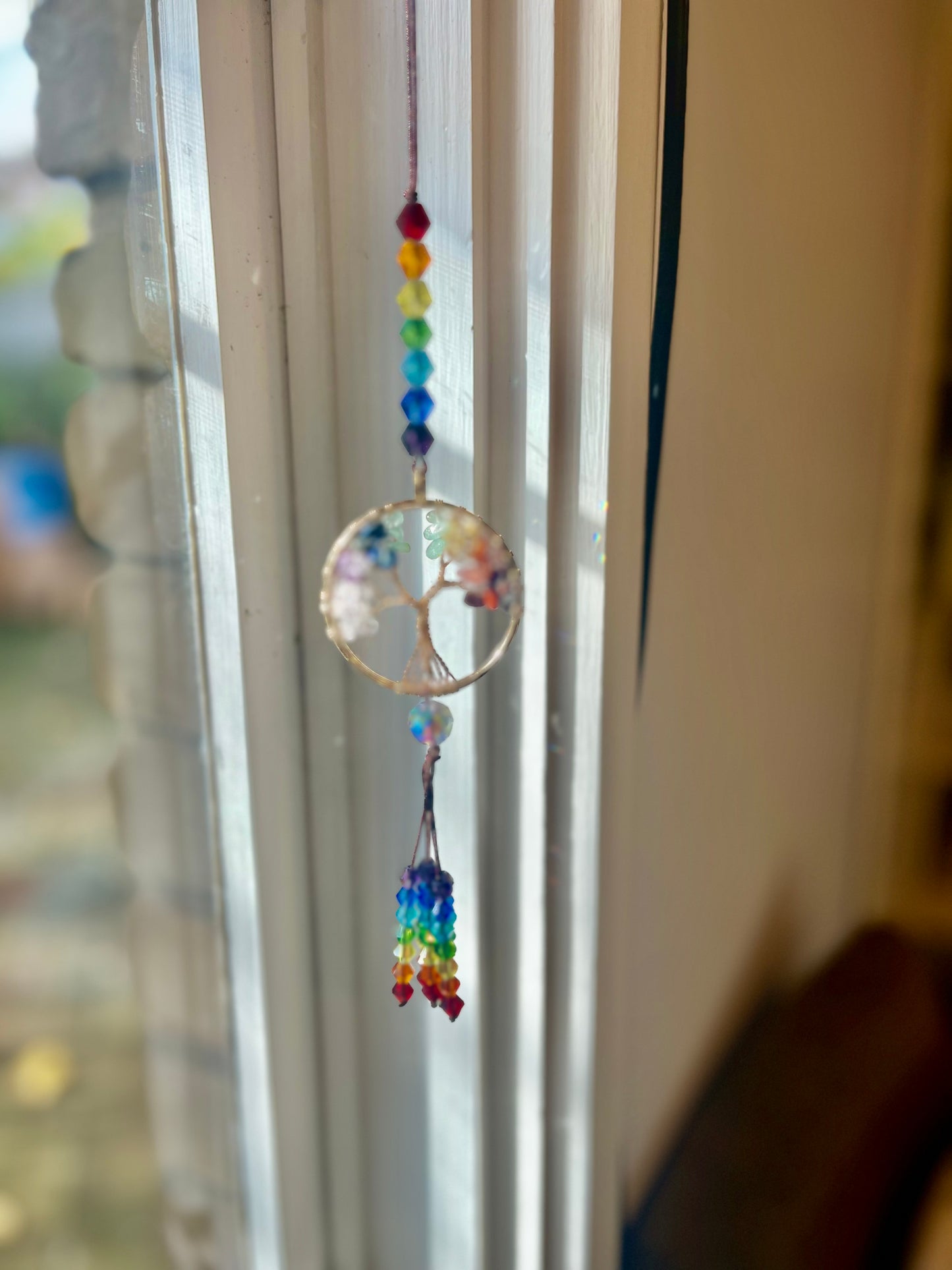 Tree of Life and Seven Chakras Suncatcher
