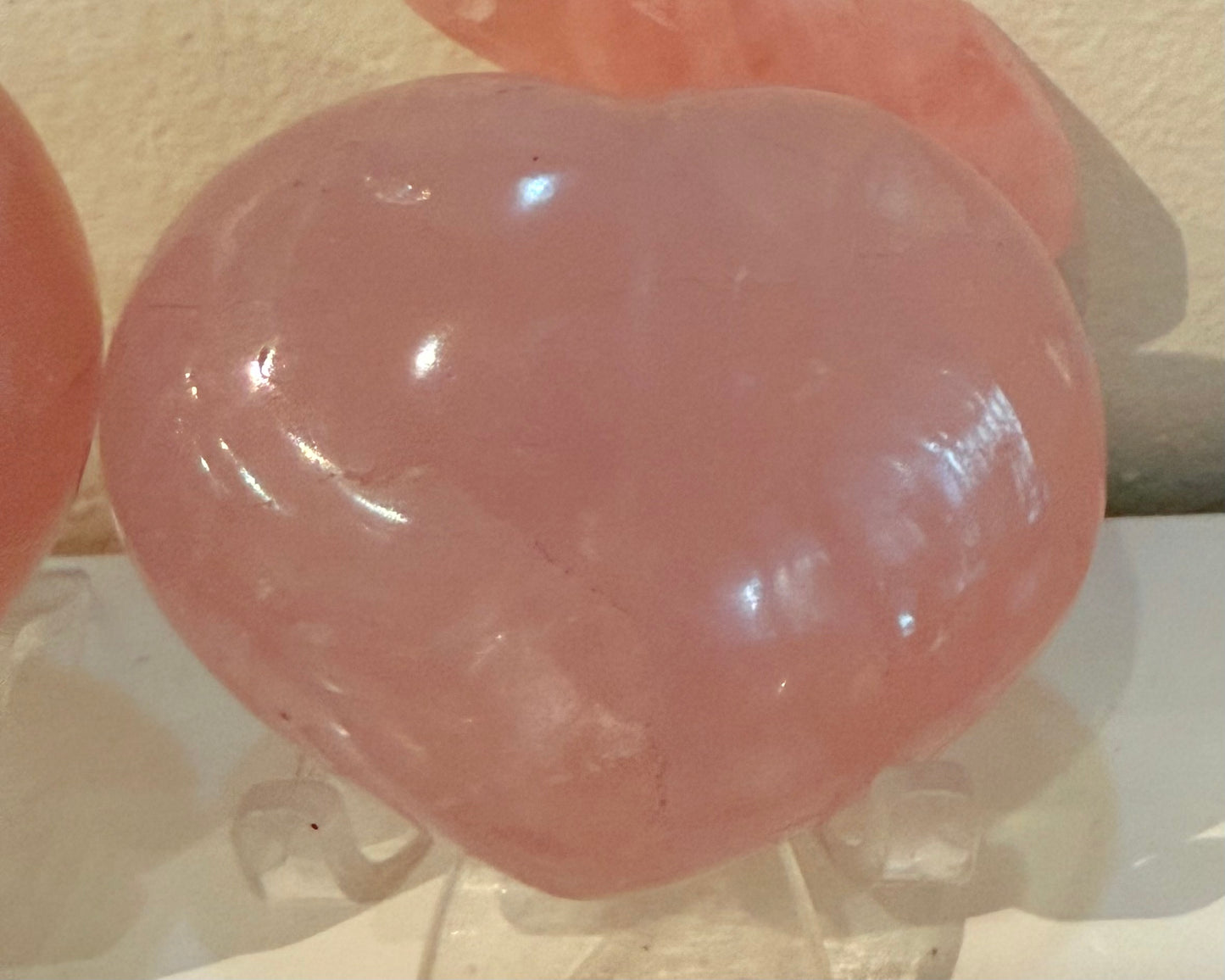 Rose Quartz Crystal Hearts