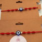 Adjustable Red Knot Evil Eye Bracelet