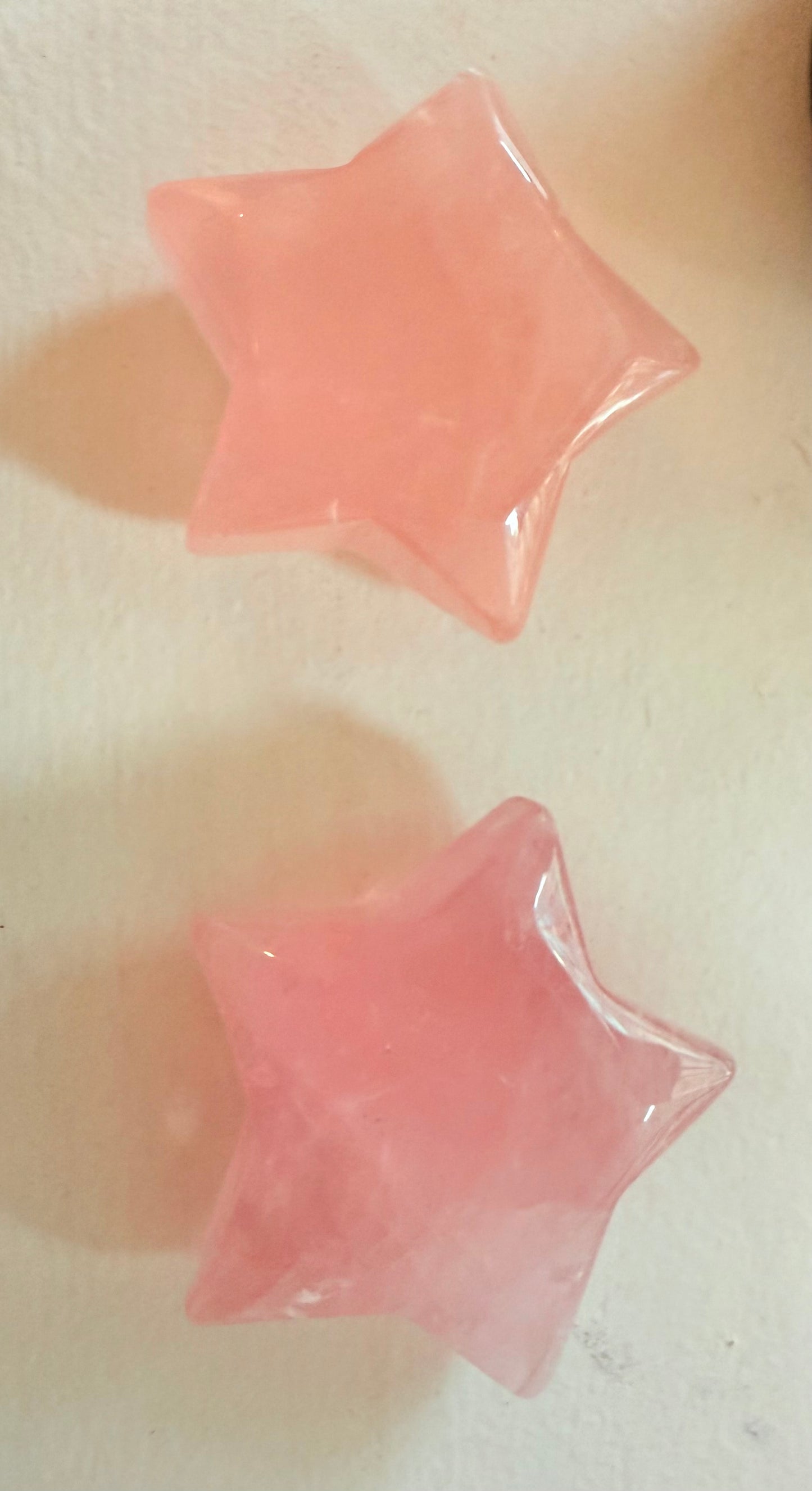 Rose Quartz Crystal Stars