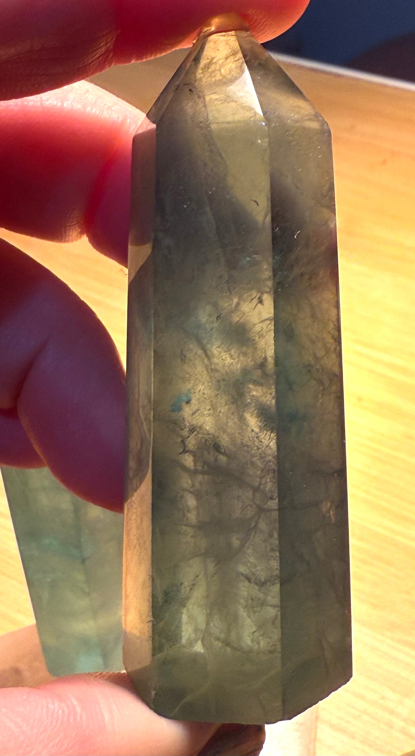 Green Fluorite Crystal Natural Towers 6cm Aprox