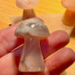 Flower Agate Mushroom carvings