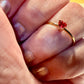 Birthstone Rings Stainless Steel , Adjustable