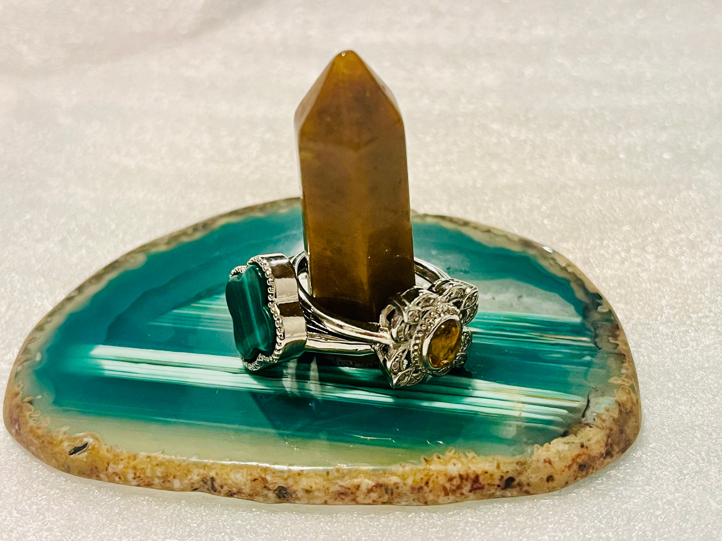 Agate Rings Holder
