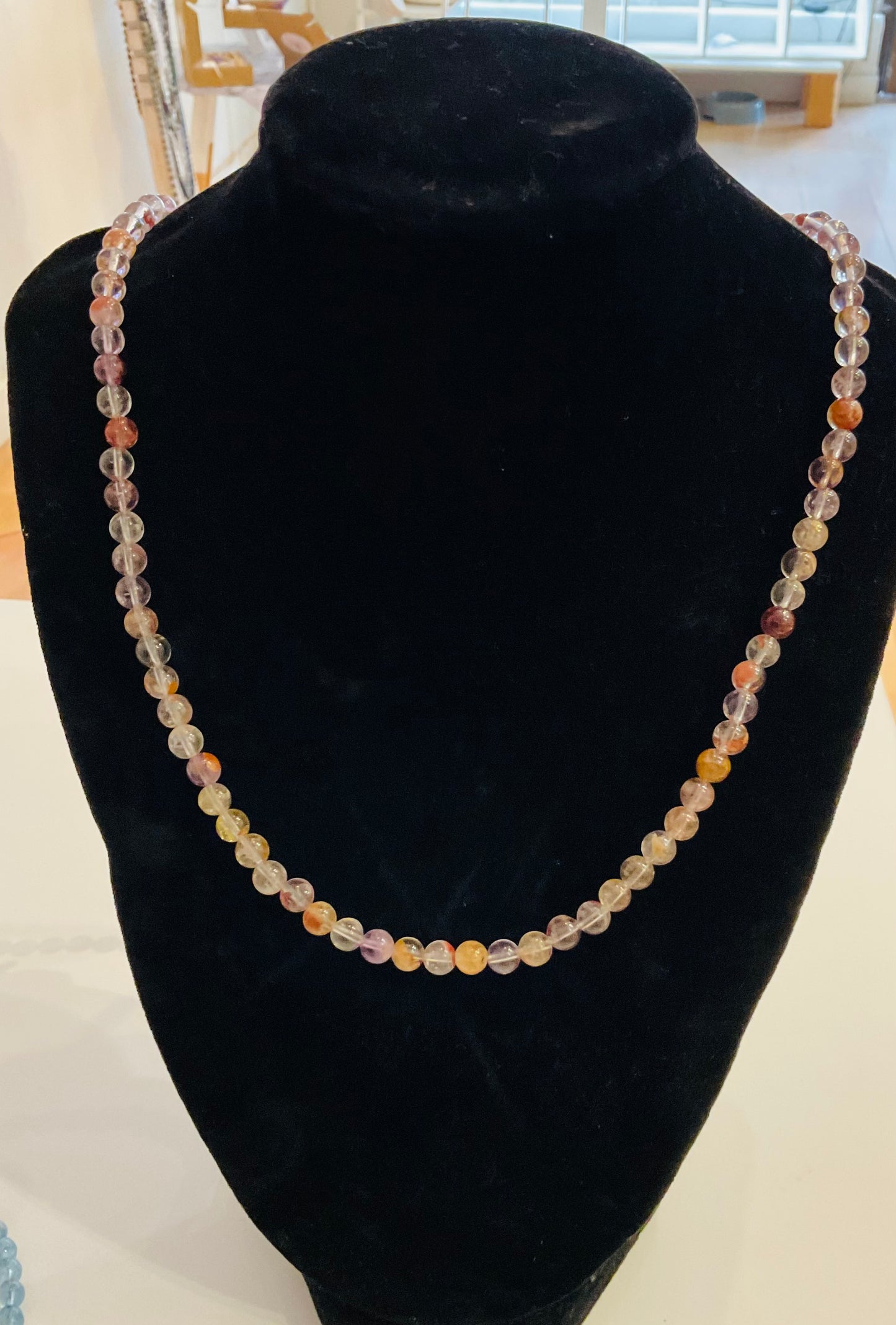 Honey Phantom Crystal Necklace