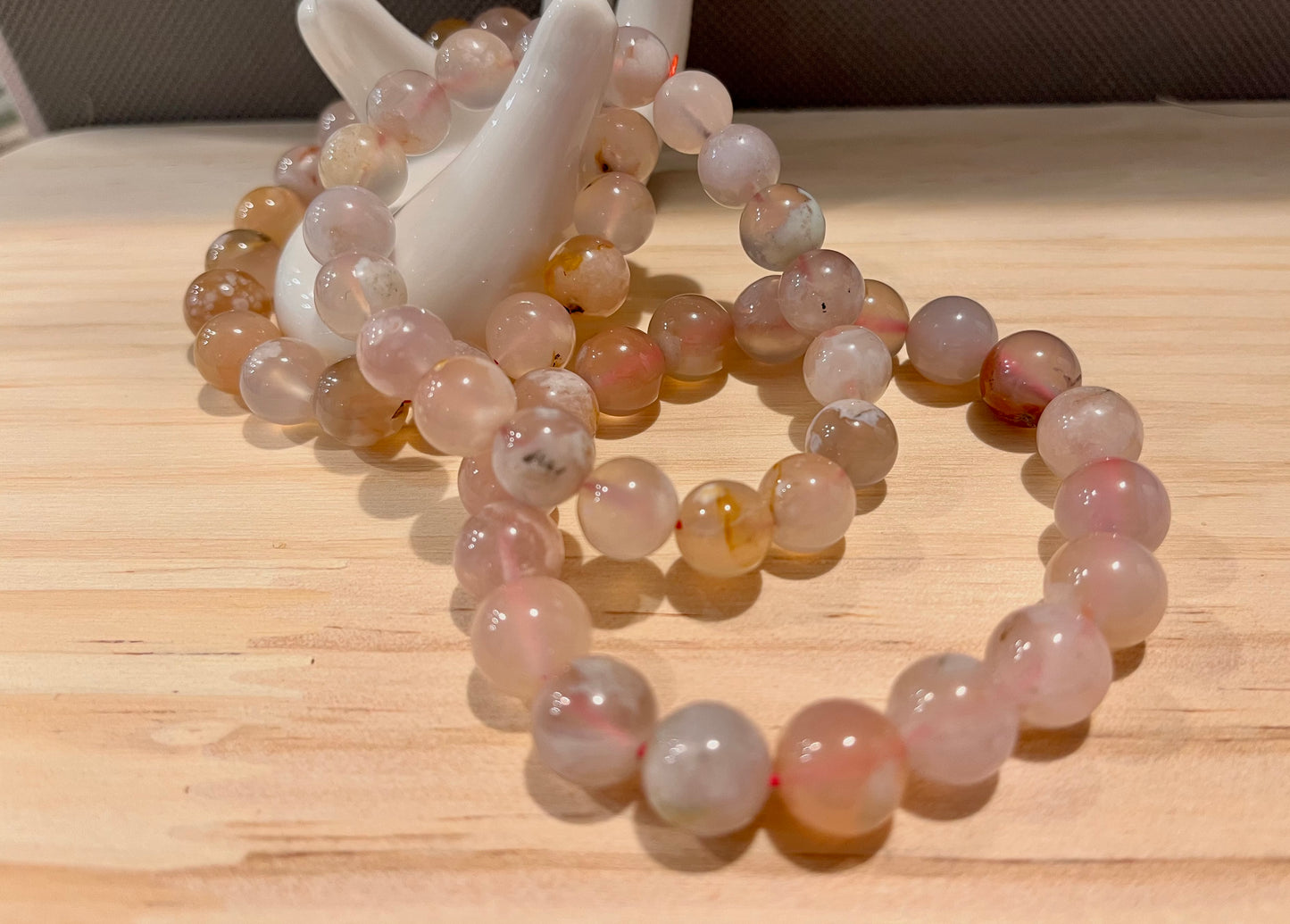 Flower Agate 10mm Bracelets