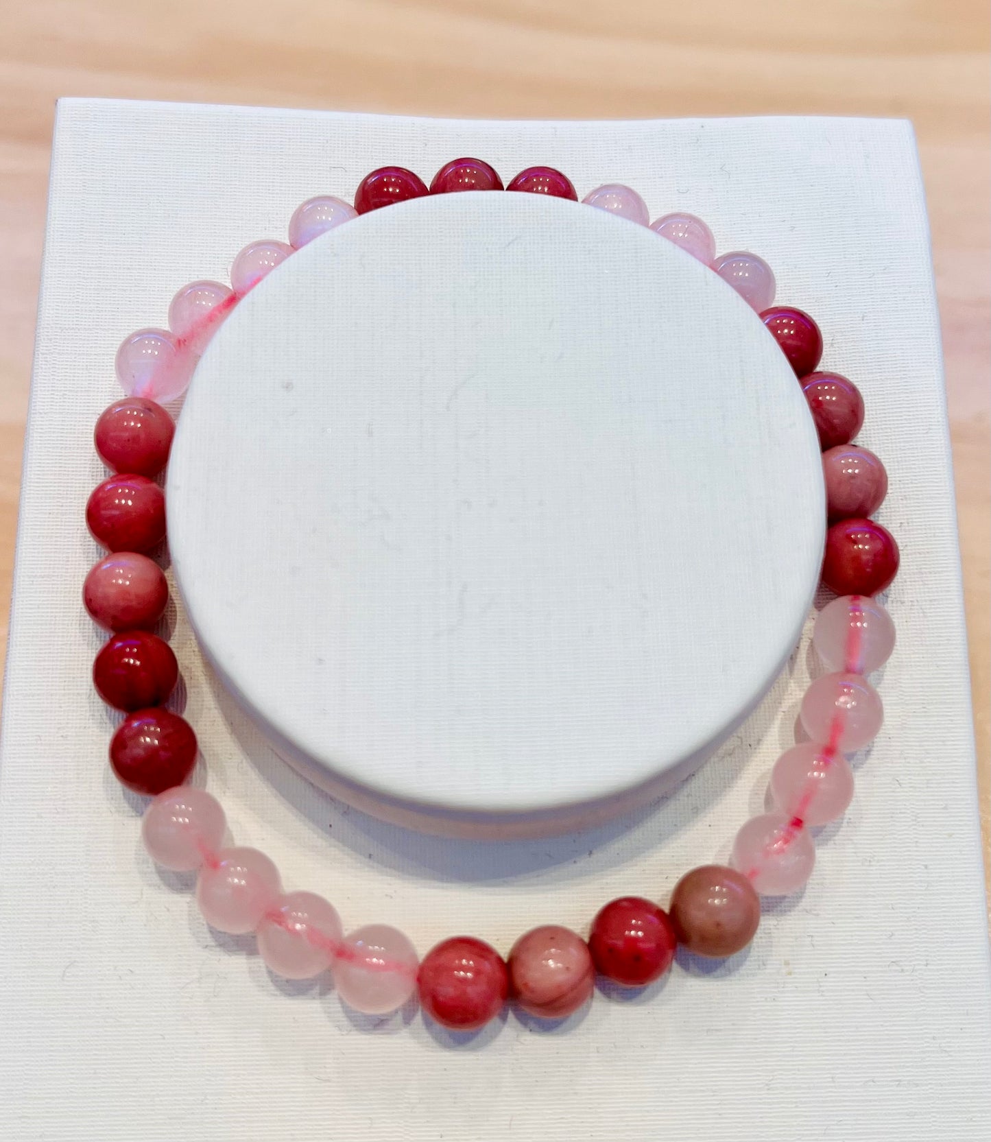 Rose Quartz and Rhodonite Fertility 6mm Bracelets