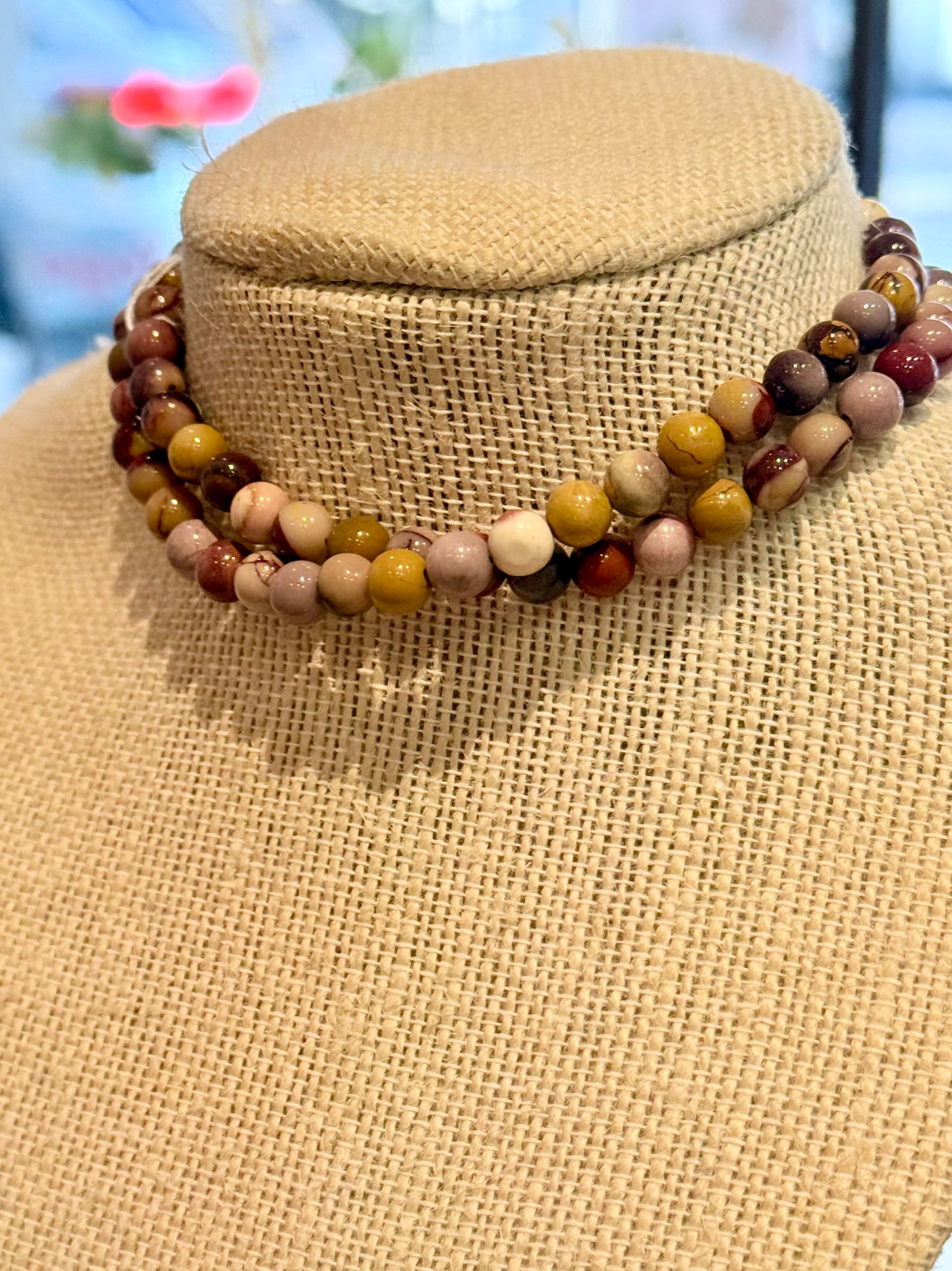 Unisex Mookaite 8mm Unisex Necklace