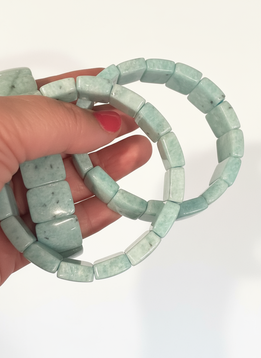 Stunning Natural Amazonite Bangles