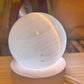 Selenite Sphere Multicolour Lamp