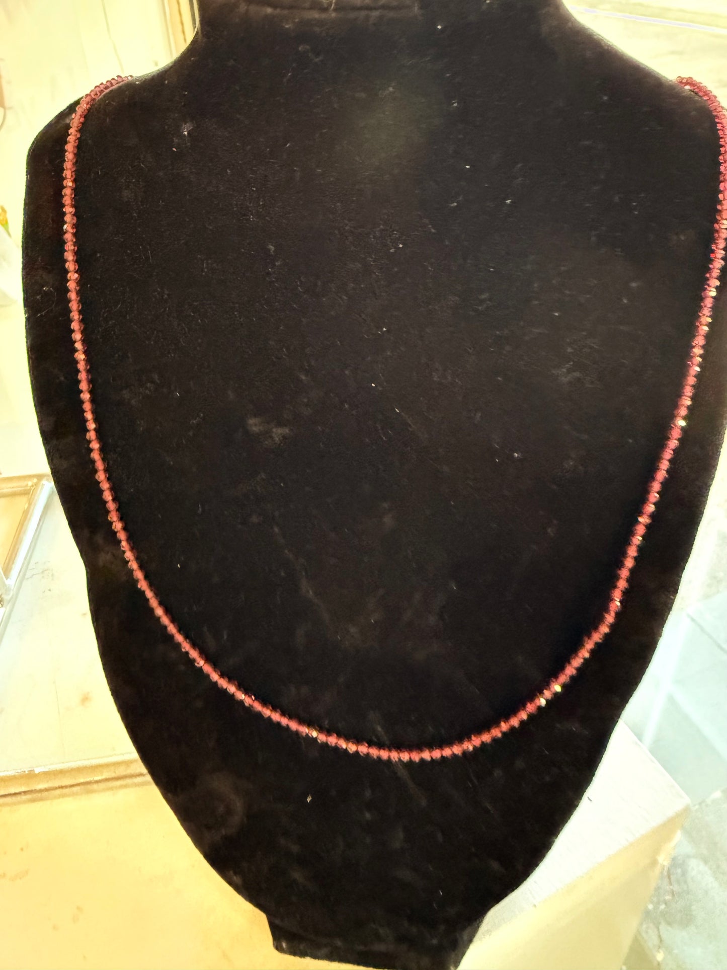 Faceted Natural Crystals Nexcklaces