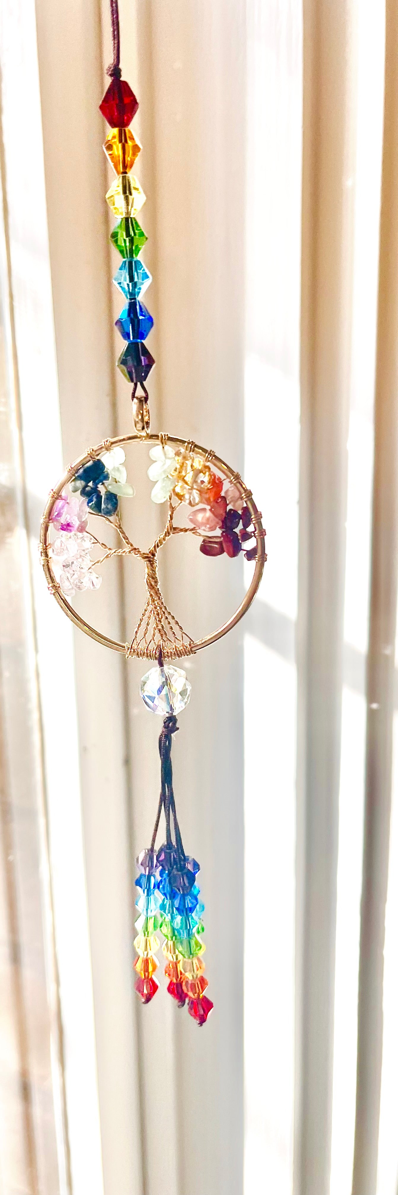 Tree of Life and Seven Chakras Suncatcher