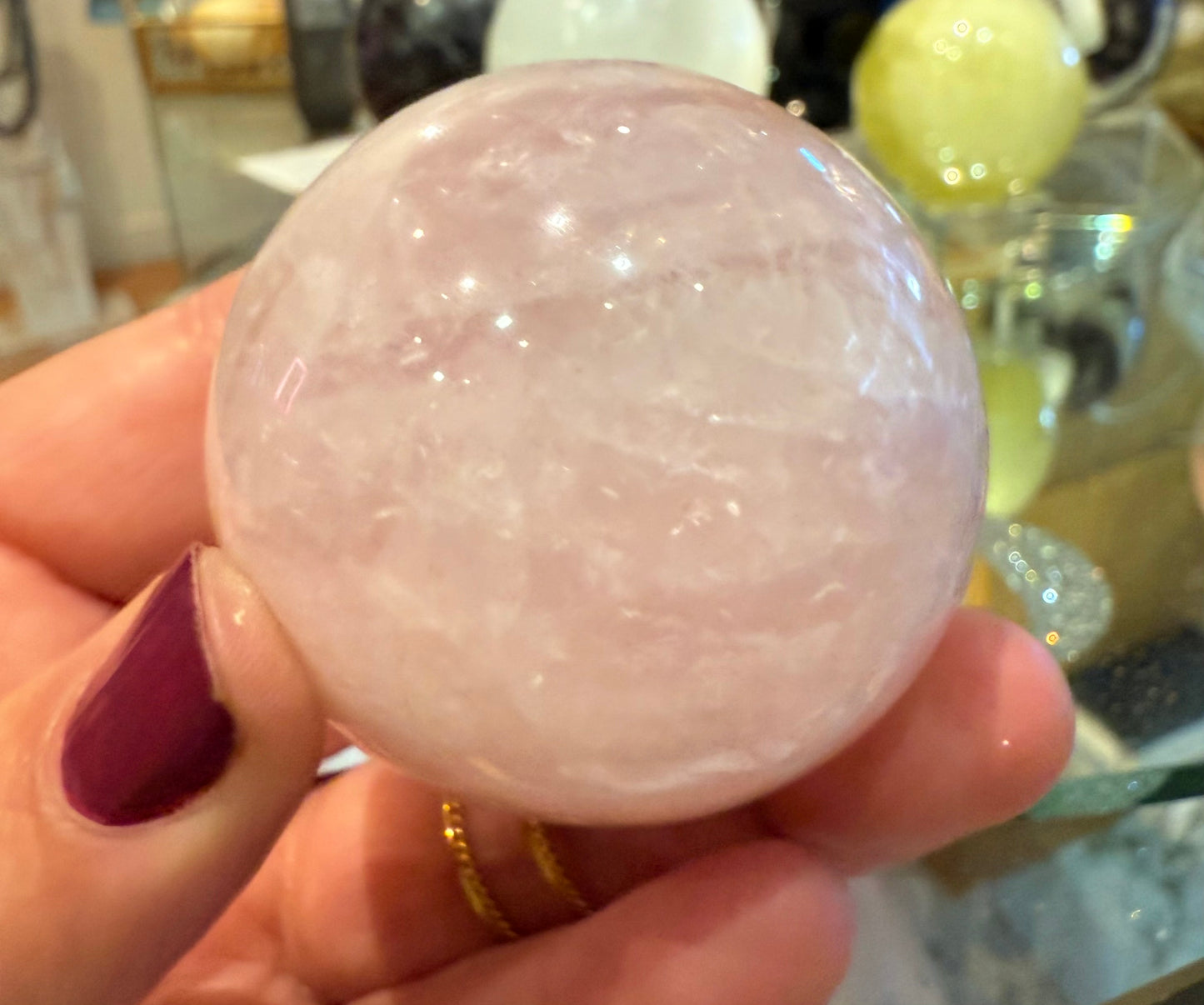 Rose Quartz Crystal Sphere