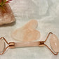 Rose Quartz Set, Face Roller and Guasha