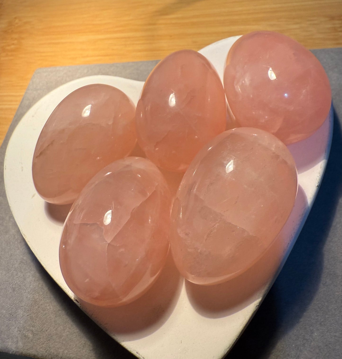 Rose Quartz Crystal Eggs