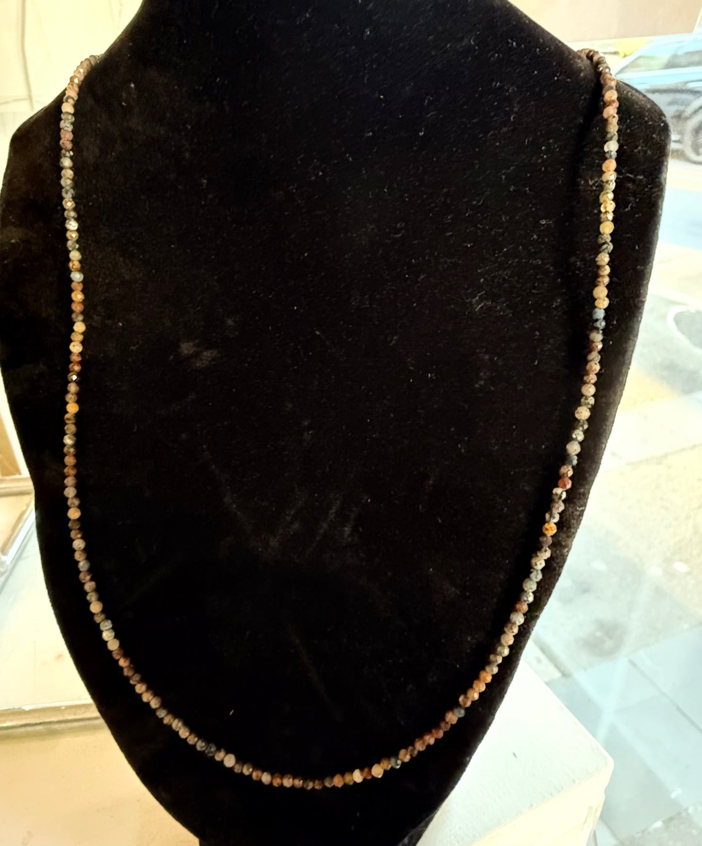 Faceted Natural Crystals Nexcklaces