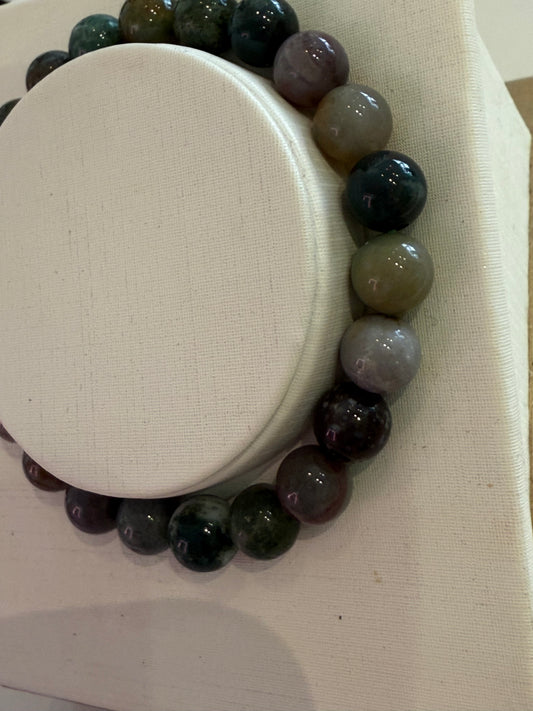 Indian Agate 8mm Bracelet
