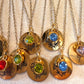 Birthstones Stainless Steel Gold Plated Necklaces
