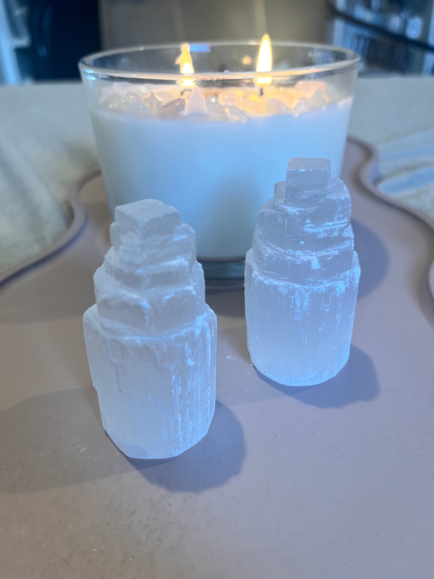 Selenite Tower, 6/7cm