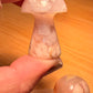 Flower Agate Mushroom carvings