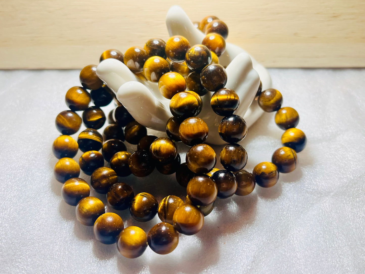 Yellow Tiger Eye 10mm Unisex Bracelet