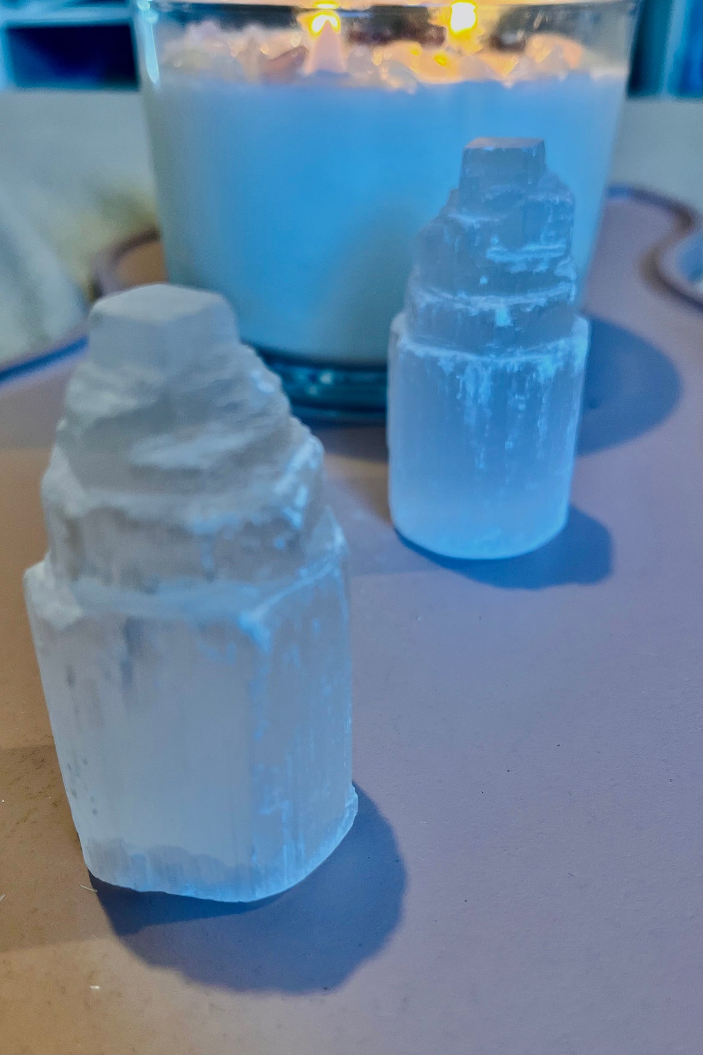 Selenite Tower, 6/7cm