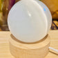 Selenite Sphere Multicolour Lamp