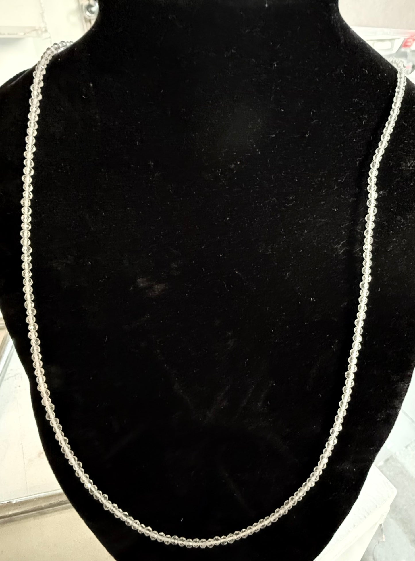 Faceted Natural Crystals Nexcklaces