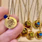 Birthstones Stainless Steel Gold Plated Necklaces