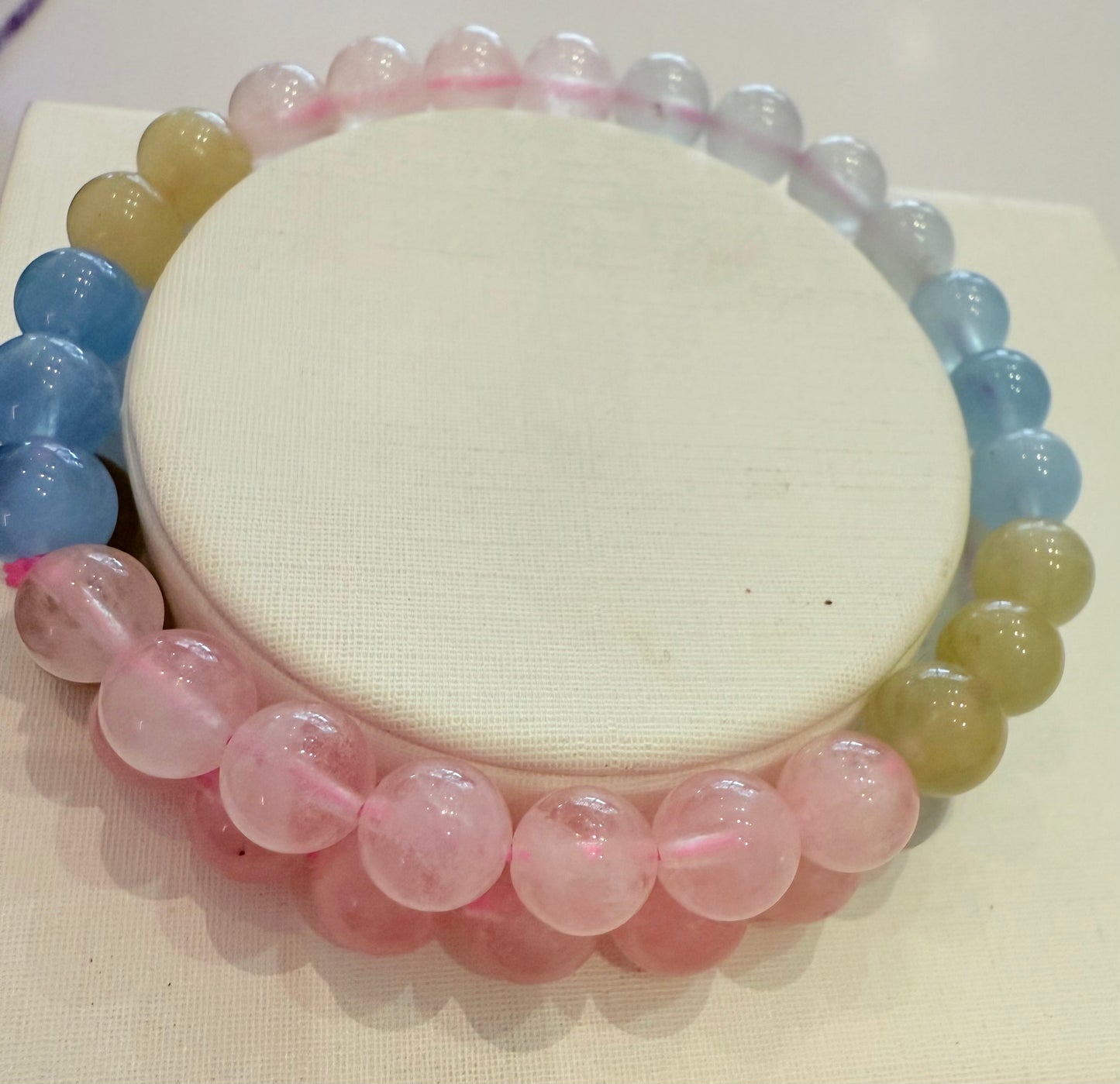 Morganite 8mm Bracelet