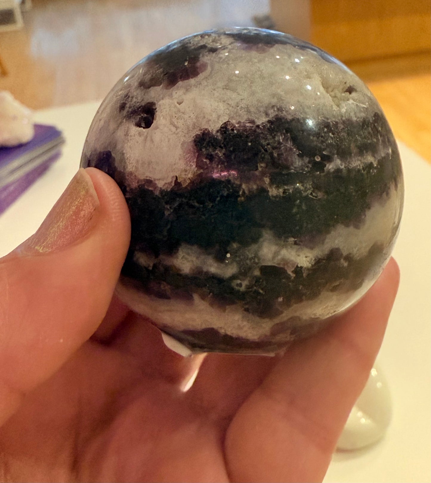 Purple Fluorite Sphere