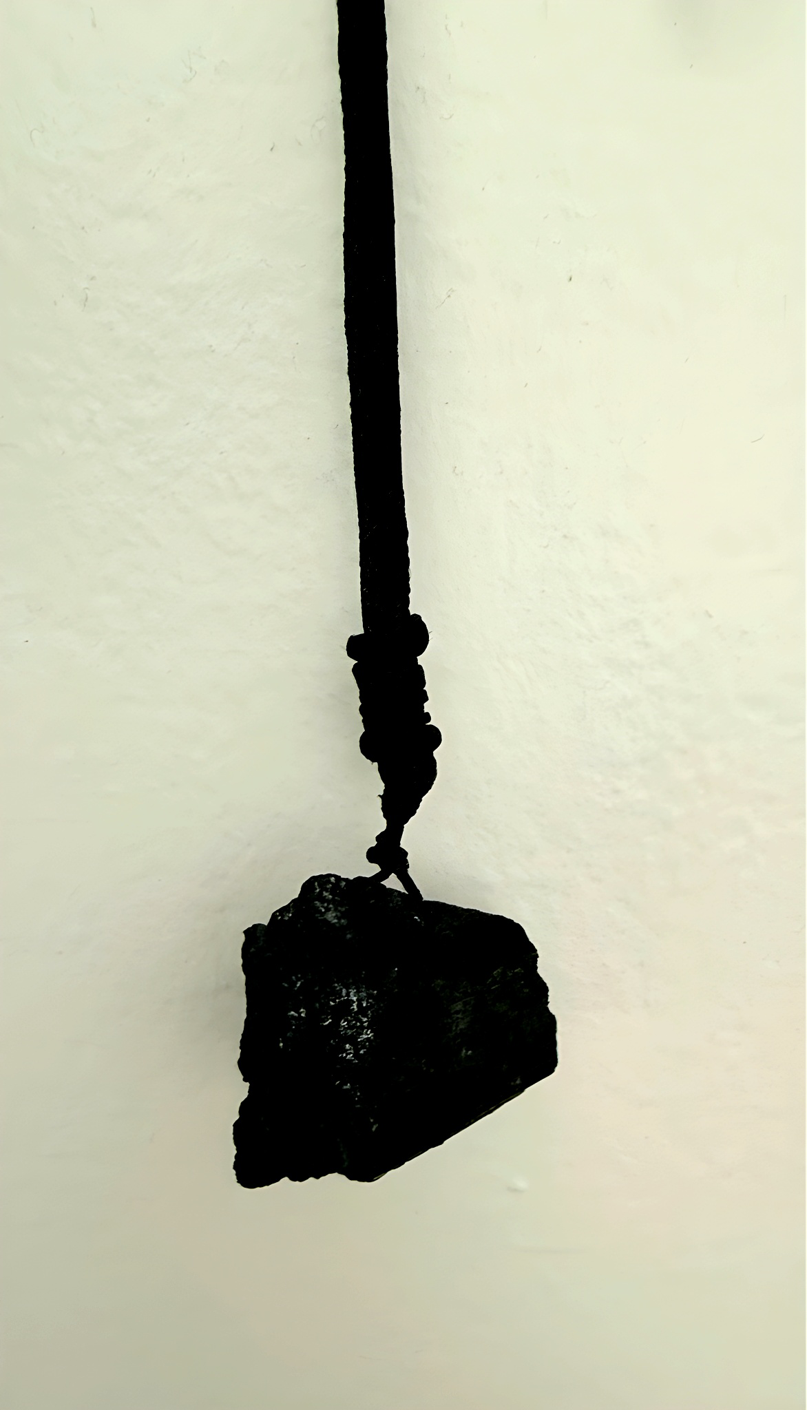 Raw Black Tourmaline Protection Adjustable Necklace