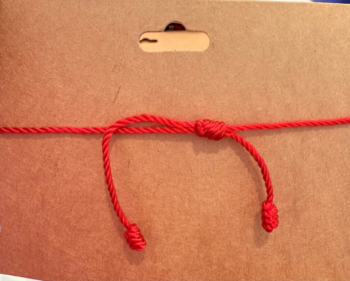 Adjustable Red Knot Evil Eye Bracelet