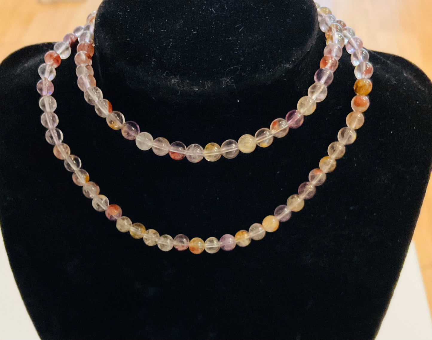 Honey Phantom Crystal Necklace