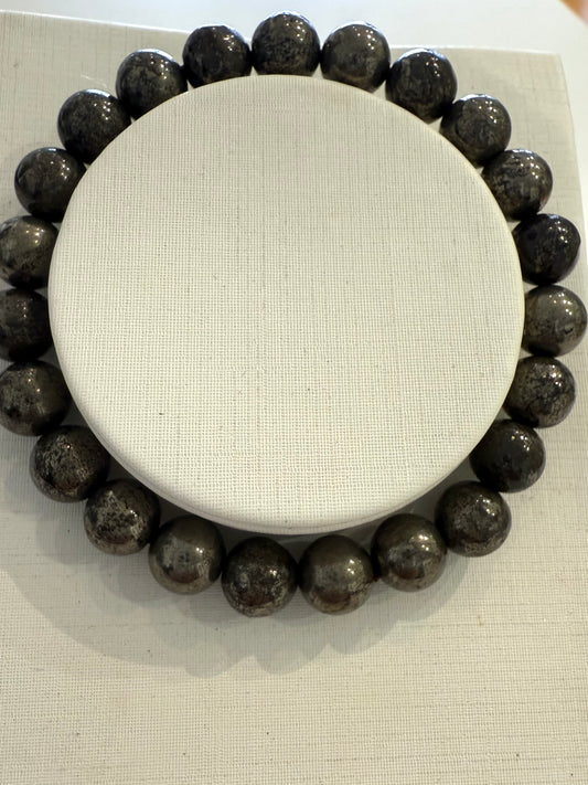 Pyrite 8mm Bracelet