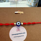 Adjustable Red Knot Evil Eye Bracelet
