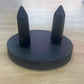 Crystal Ring Holder, Shungite and Black Obsidian