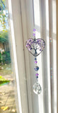 Amethyst Three of Life Suncatcher