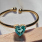 Birthstone Rings Stainless Steel , Adjustable