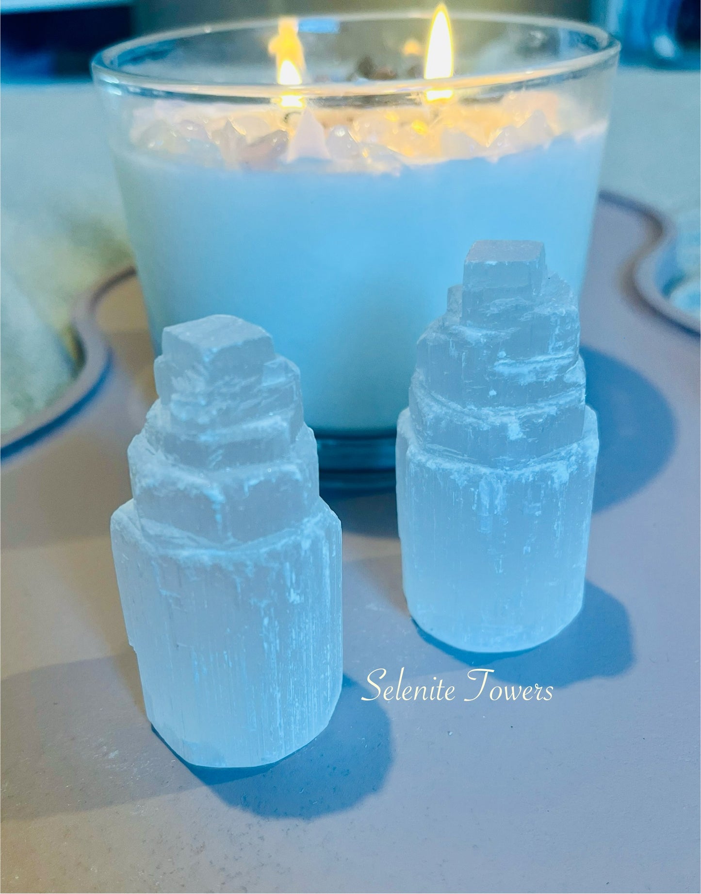 Selenite Tower, 6/7cm