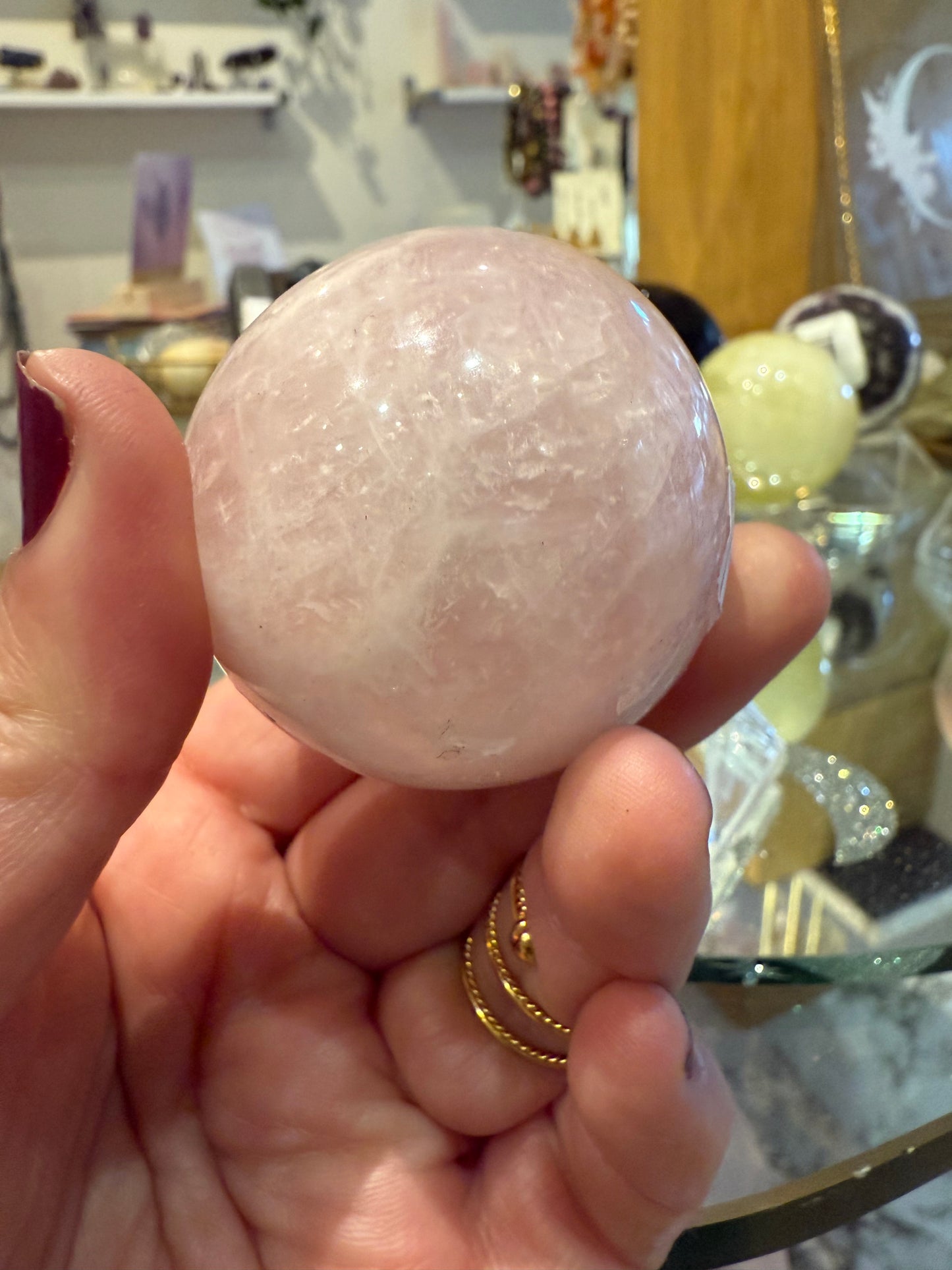 Rose Quartz Crystal Sphere
