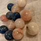 Crystal Small Spheres, Rose Quartz and Sodalite