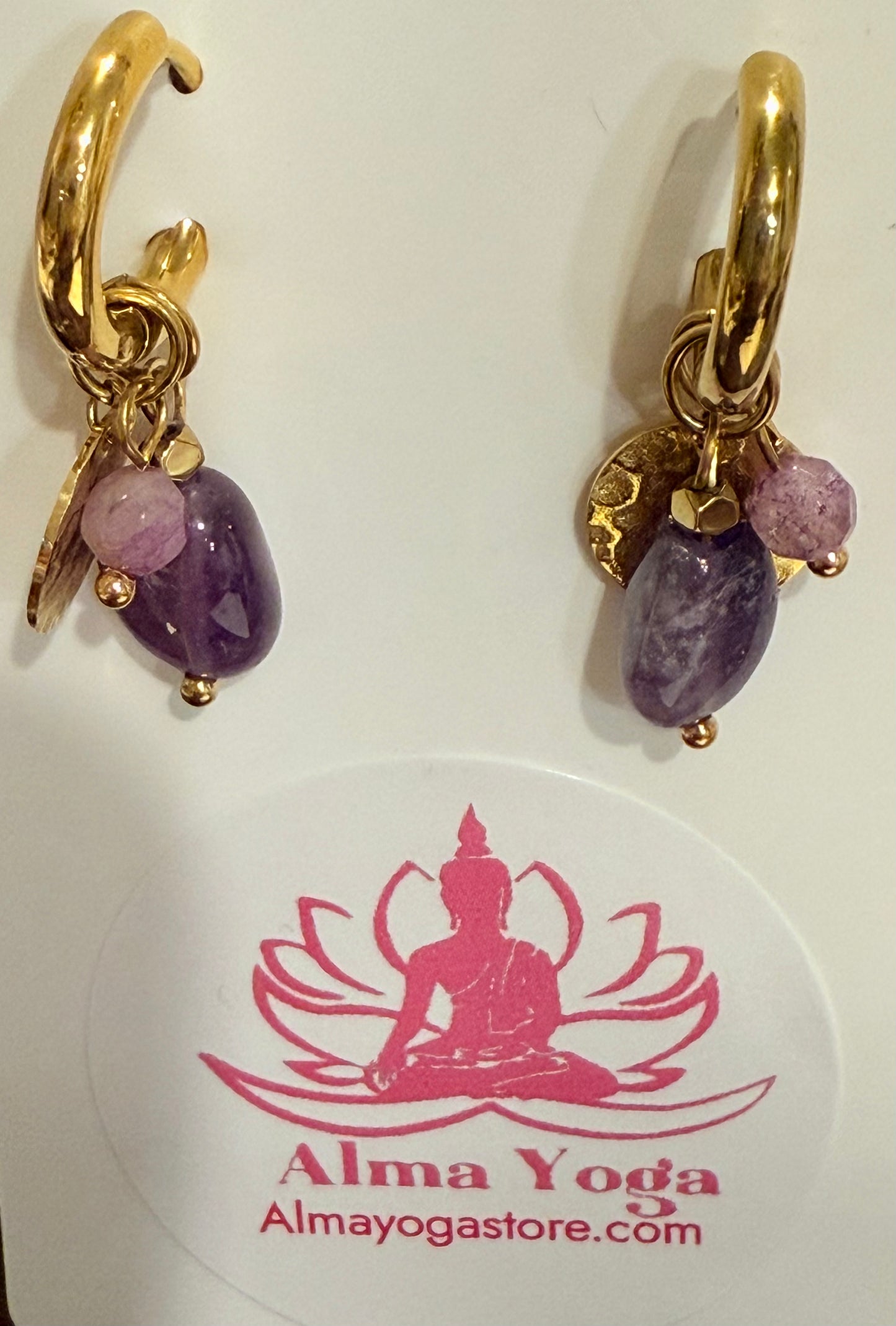 Amethyst Waterproof earrings