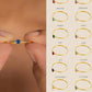Birthstone Rings Stainless Steel , Adjustable