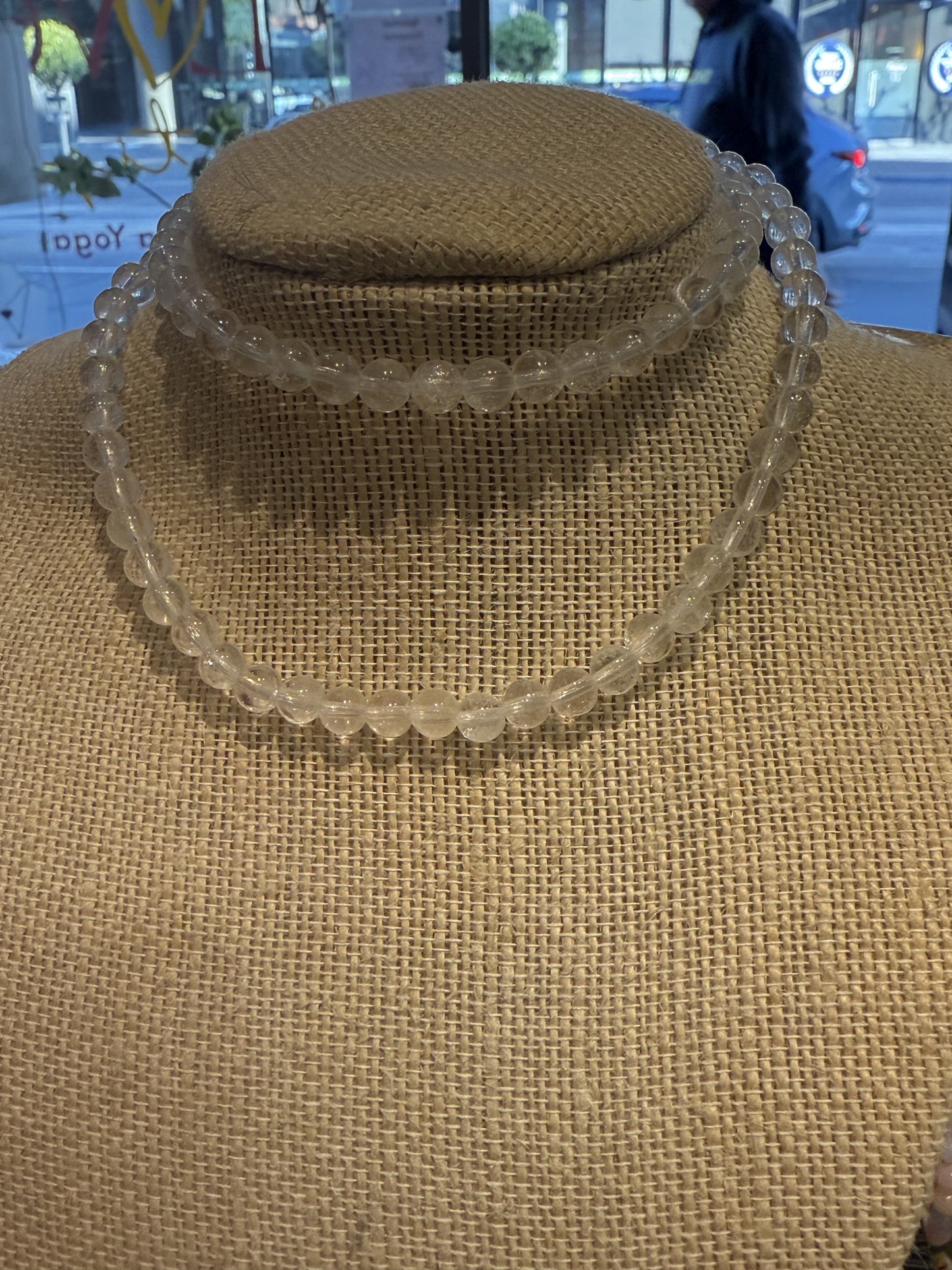 Clear Quartz Necklace 8mm