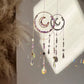 Round and Moon Natural Crystal Suncatchers