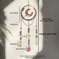 Round and Moon Natural Crystal Suncatchers